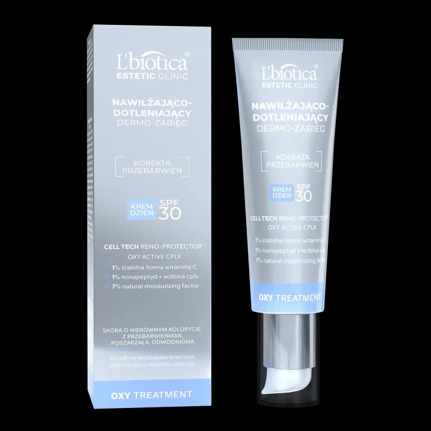 L'biotica L'Biotica Estetic Clinic dotleniający krem z filtrem SPF30 do twarzy, 35 ml