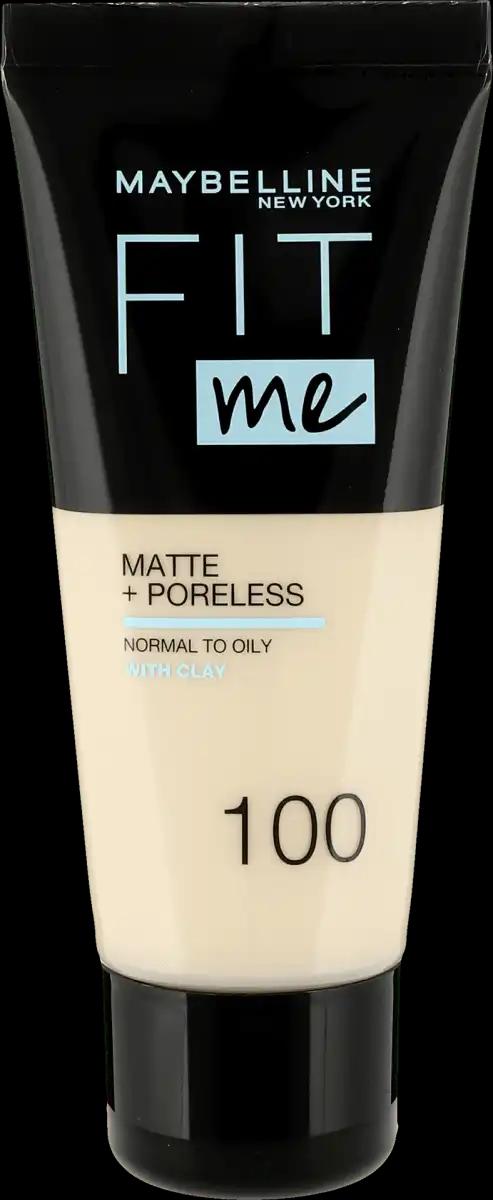 Maybelline Fit Me Matte+ Poreless podkład matujący 100 Warm Ivory, 30 ml