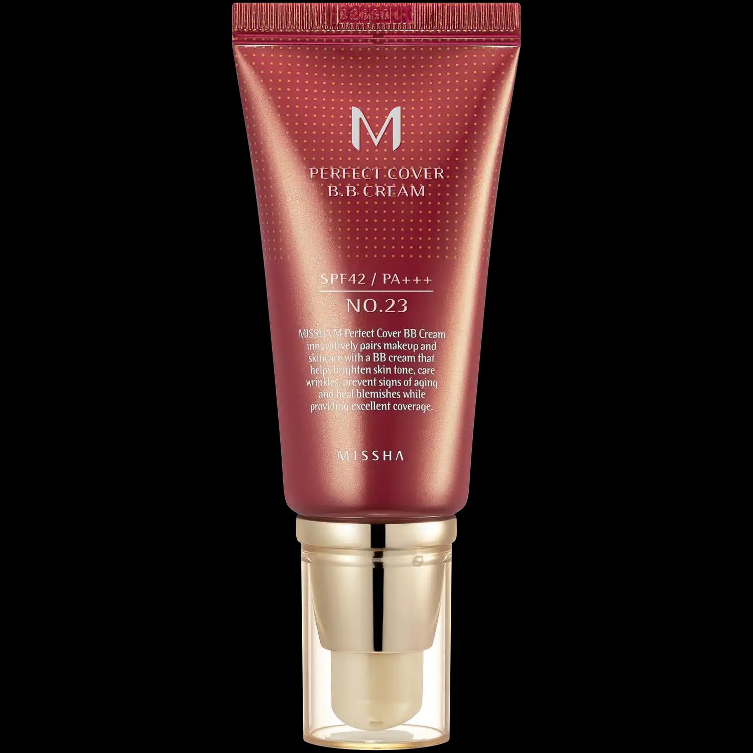 Missha M Perfect Cover krem BB z filtrem SPF42/PA+++ do twarzy 23 natural beige, 50 ml