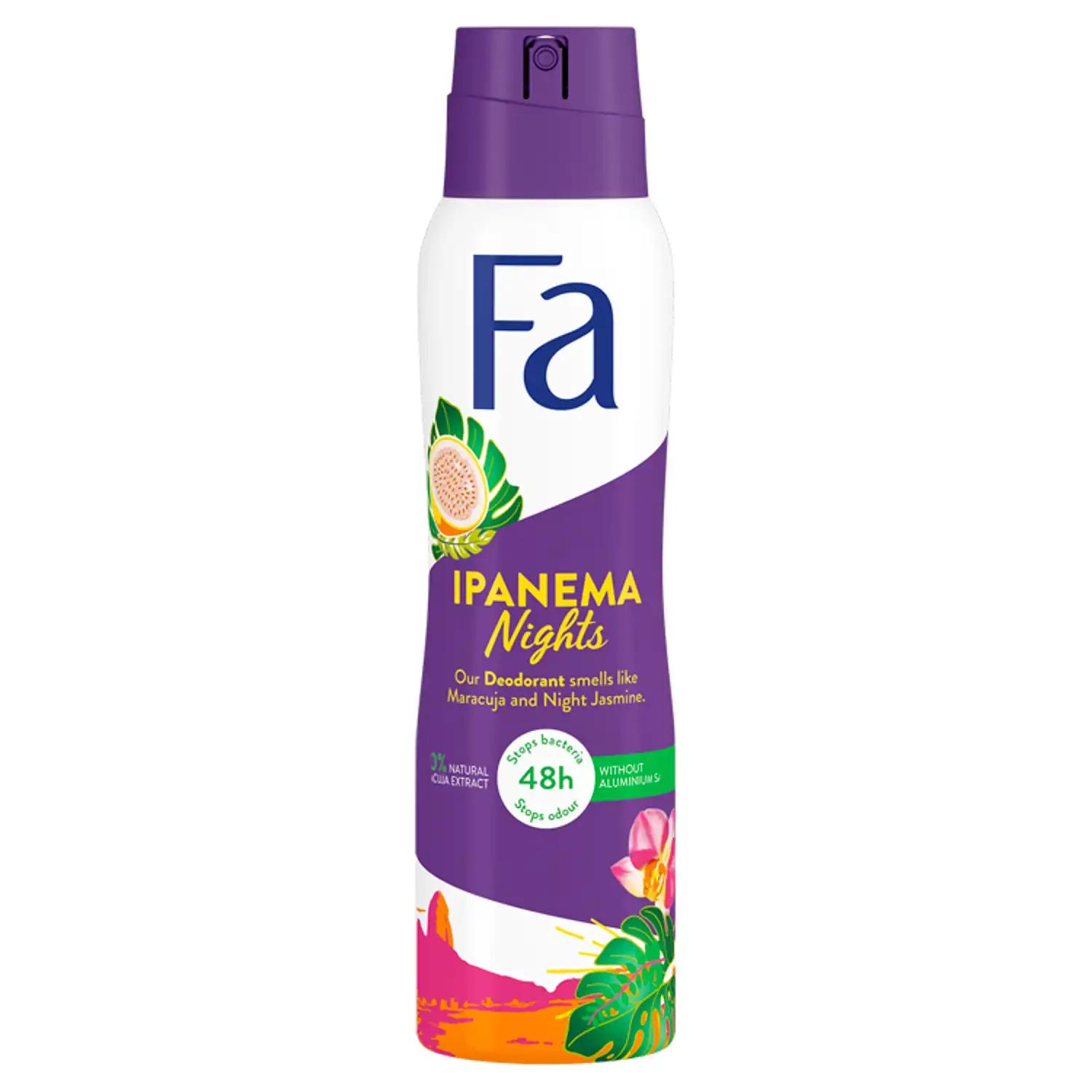 Fa Cosmetics Ipanema Nights 48H dezodorant damski w sprayu, 150 ml