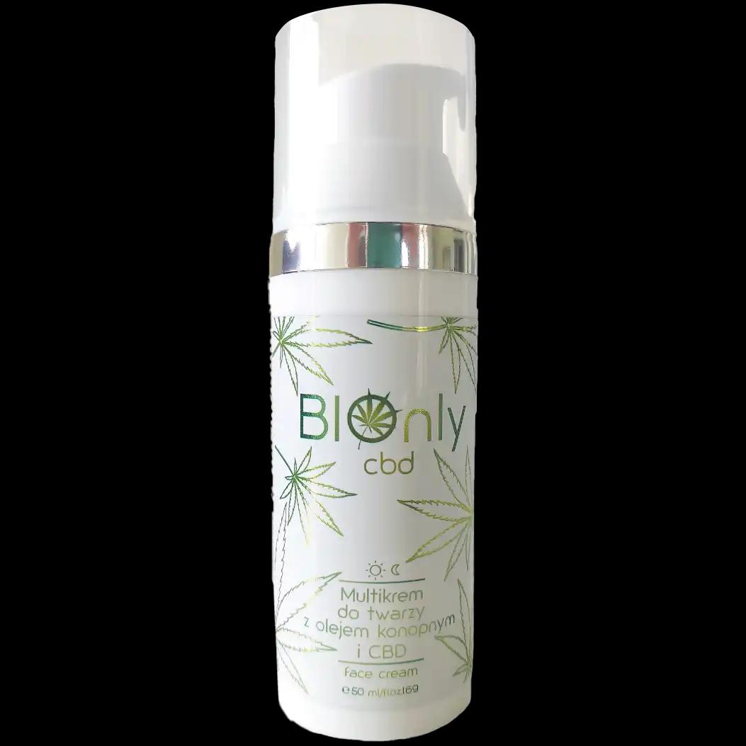 BIOnly Bionly CBD multikrem do twarzy z olejem konopnym i cbd, 50 ml