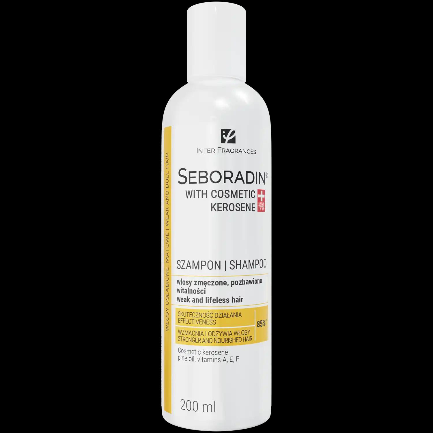 Seboradin With Cosmetic Kerosene odbudowujący z naftą kosmetyczną do włosów, 200 ml