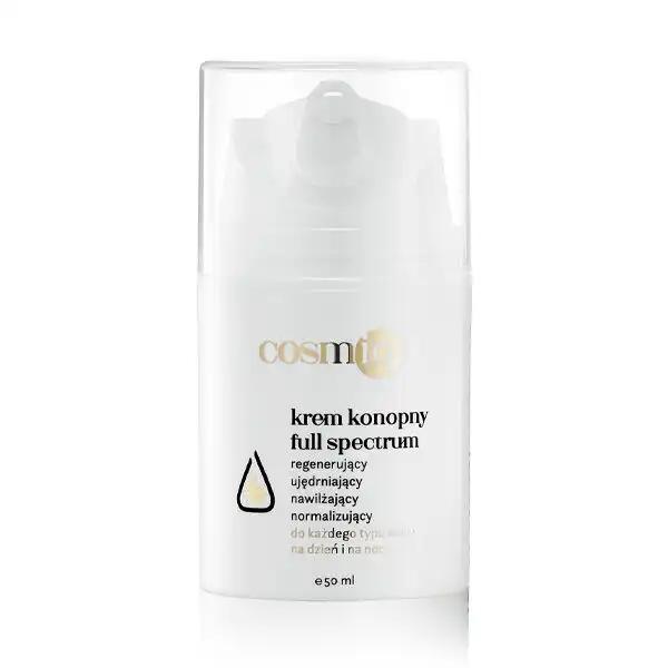 Cosmiq Full spectrum krem konopny do twarzy z CBD, CBD i CBC, 50 ml