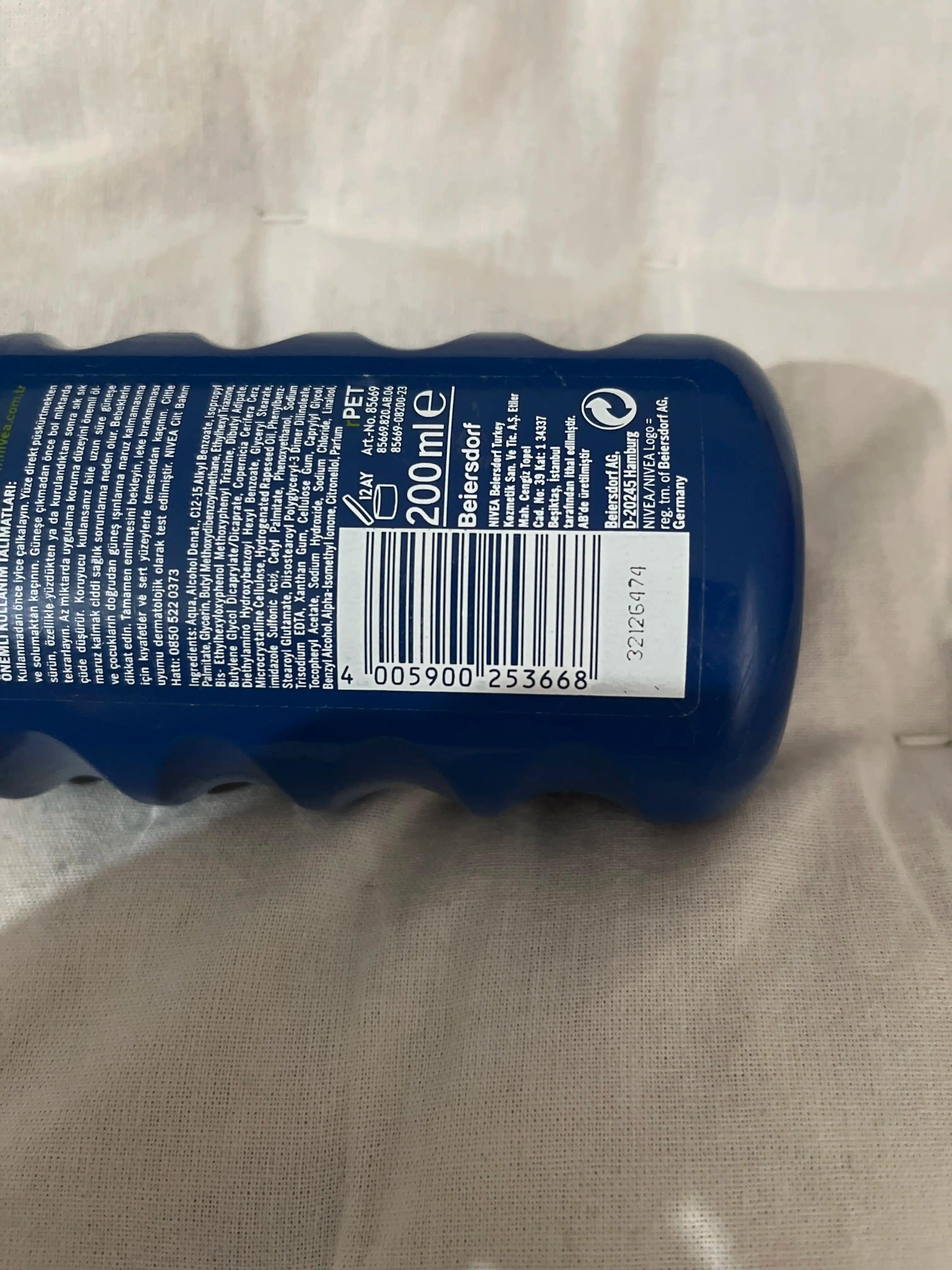 Nivea güneş kremi
