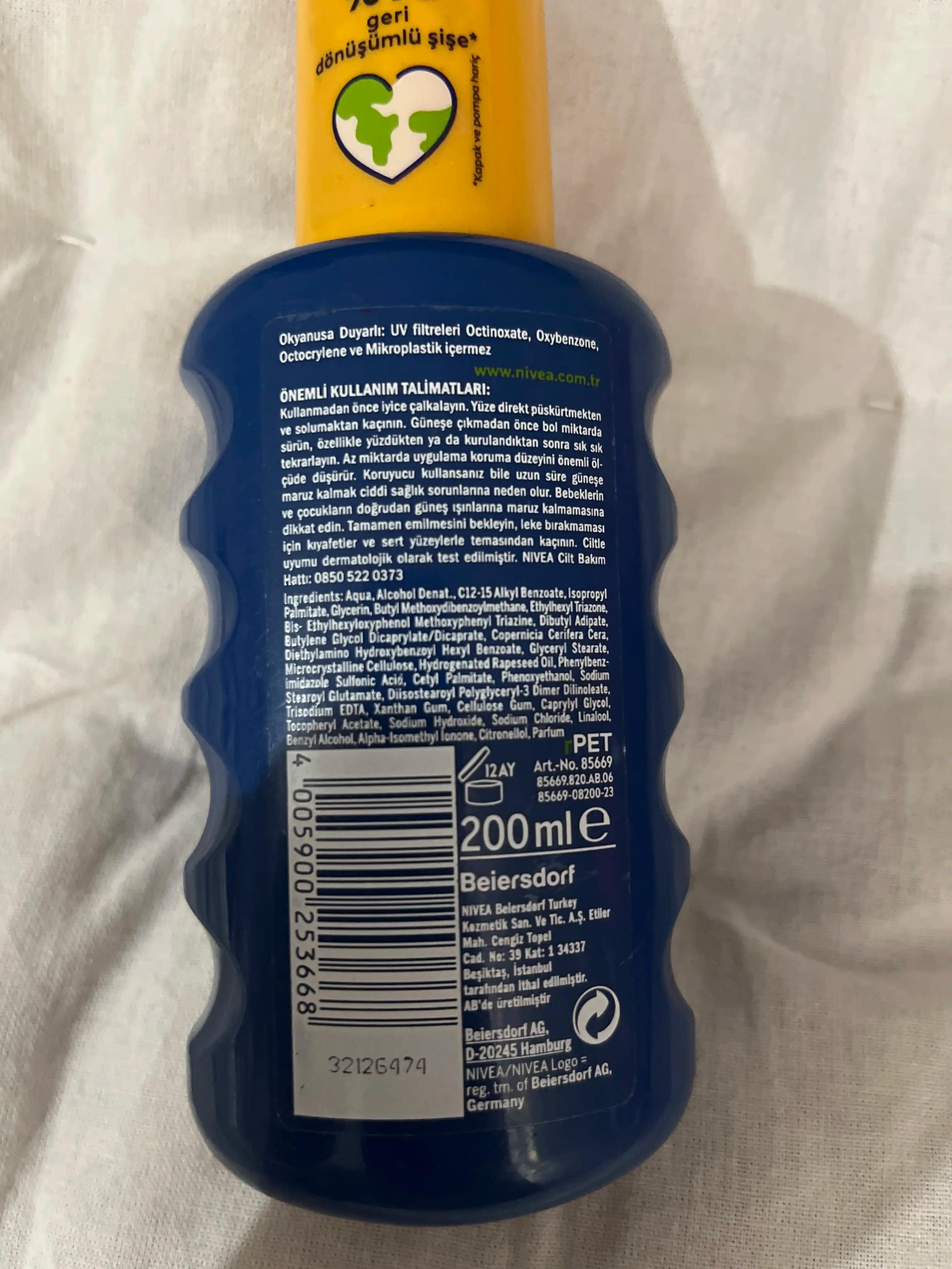 Nivea güneş kremi