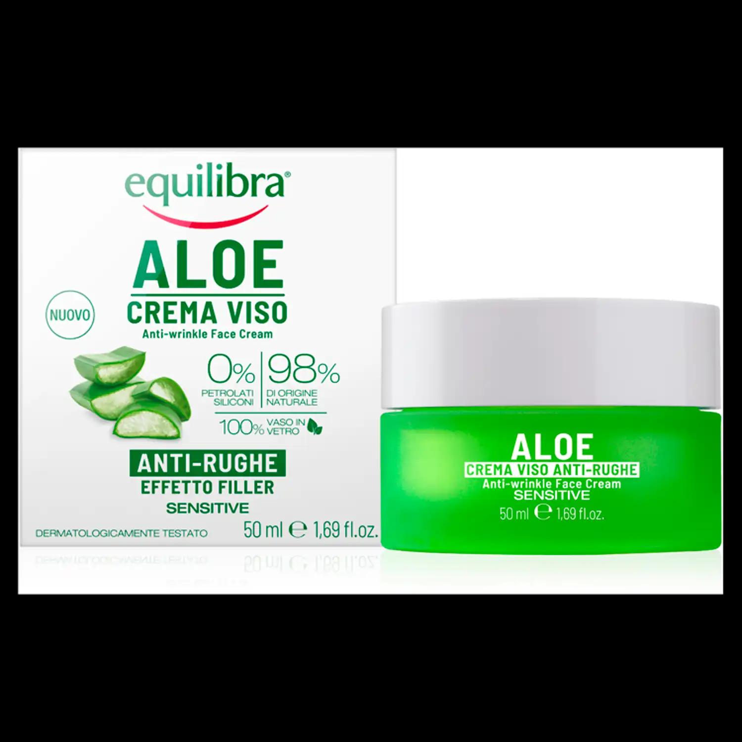 Equilibra Aloe krem przeciwzmarszczkowy do twarzy, 50 ml