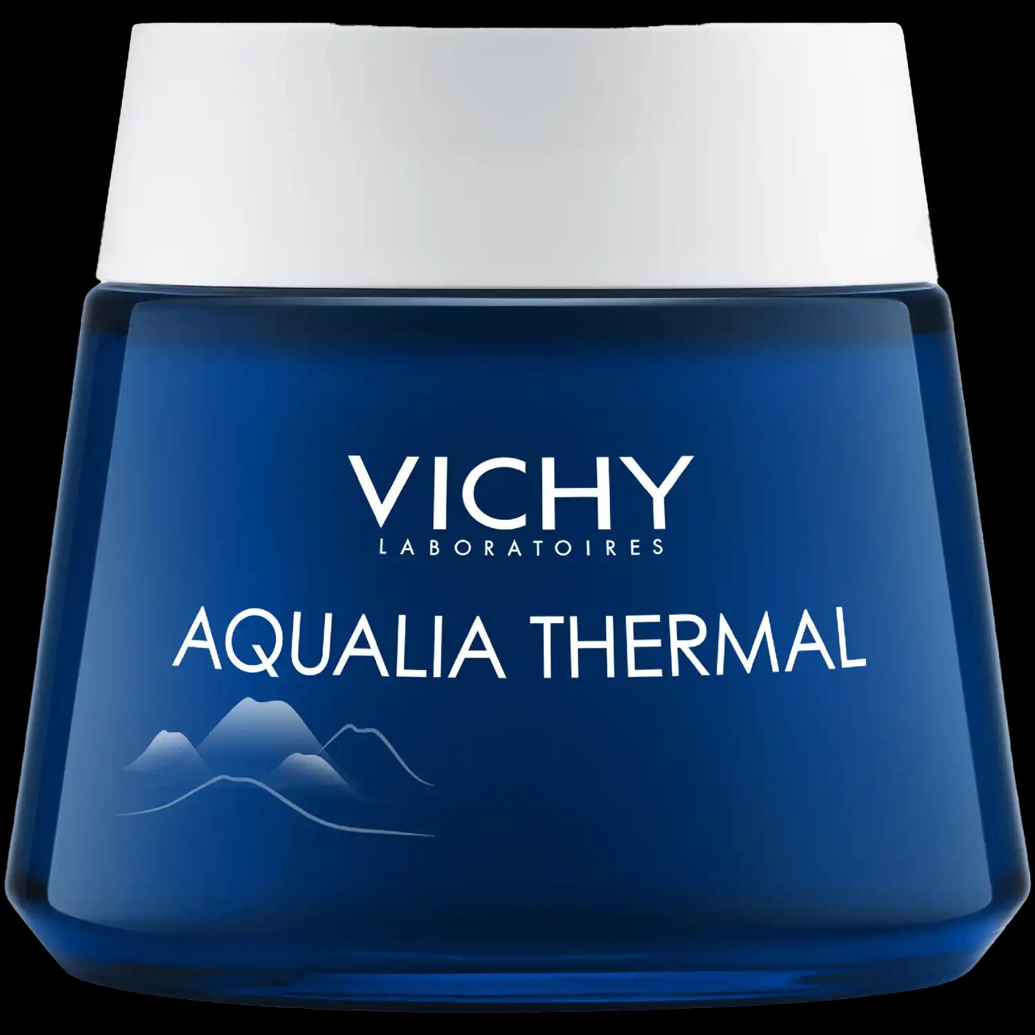 Vichy Aqualia Thermal nawilżająco-regenerujący krem do twarzy na noc, 75 ml