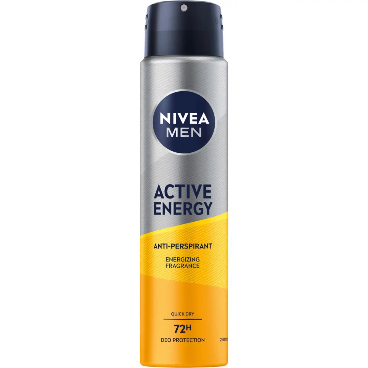 Nivea Men Active Energy dezodorant w sprayu męski, 250 ml