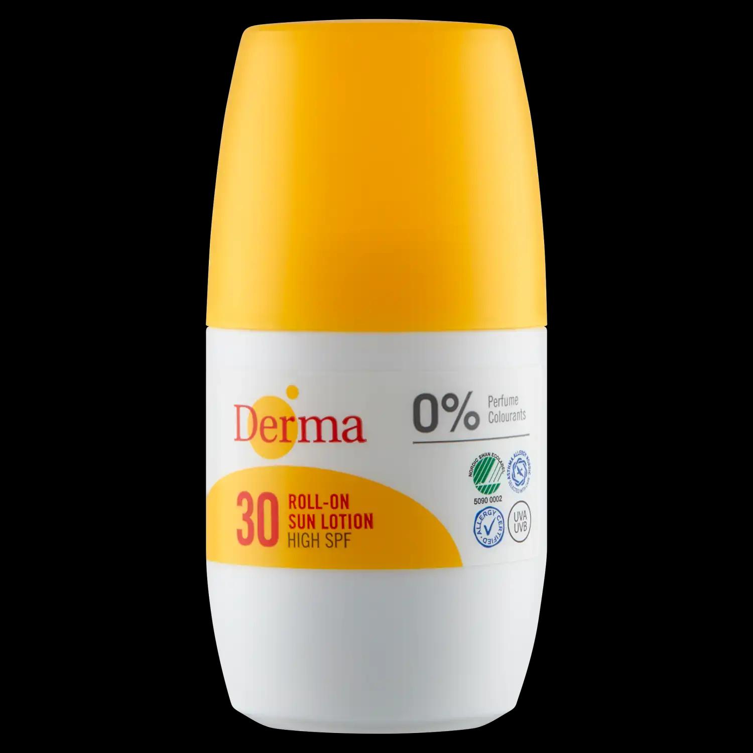 Derma Sun ochronny roll-on do opalania SPF30, 50 ml