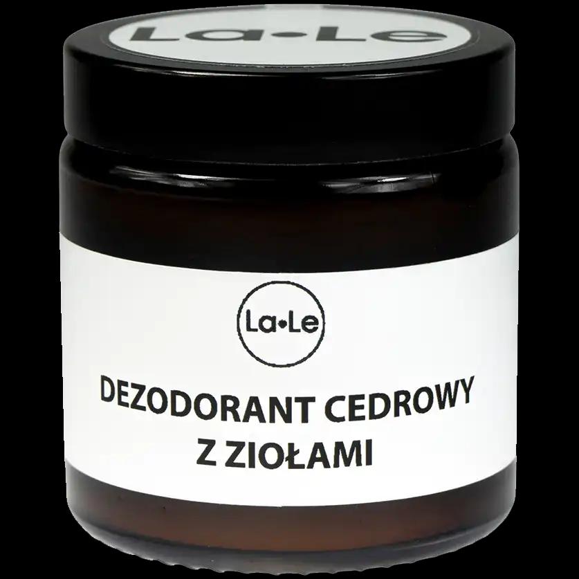 La-Le Cedrowy z ziołami dezodorant w kremie do ciała, 120 ml