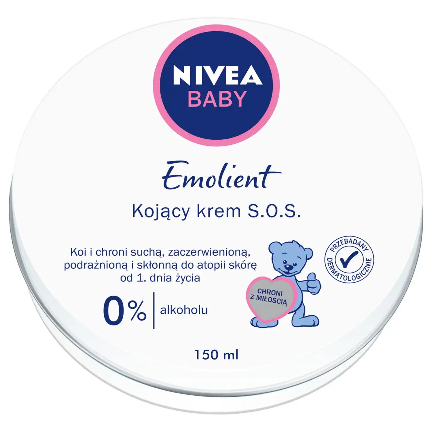 Nivea Baby krem do ciała dla dzieci do skóry suchej, wrażliwej, podrażnionej, zaczerwienionej, ze skłonnością do atopii, 150 ml