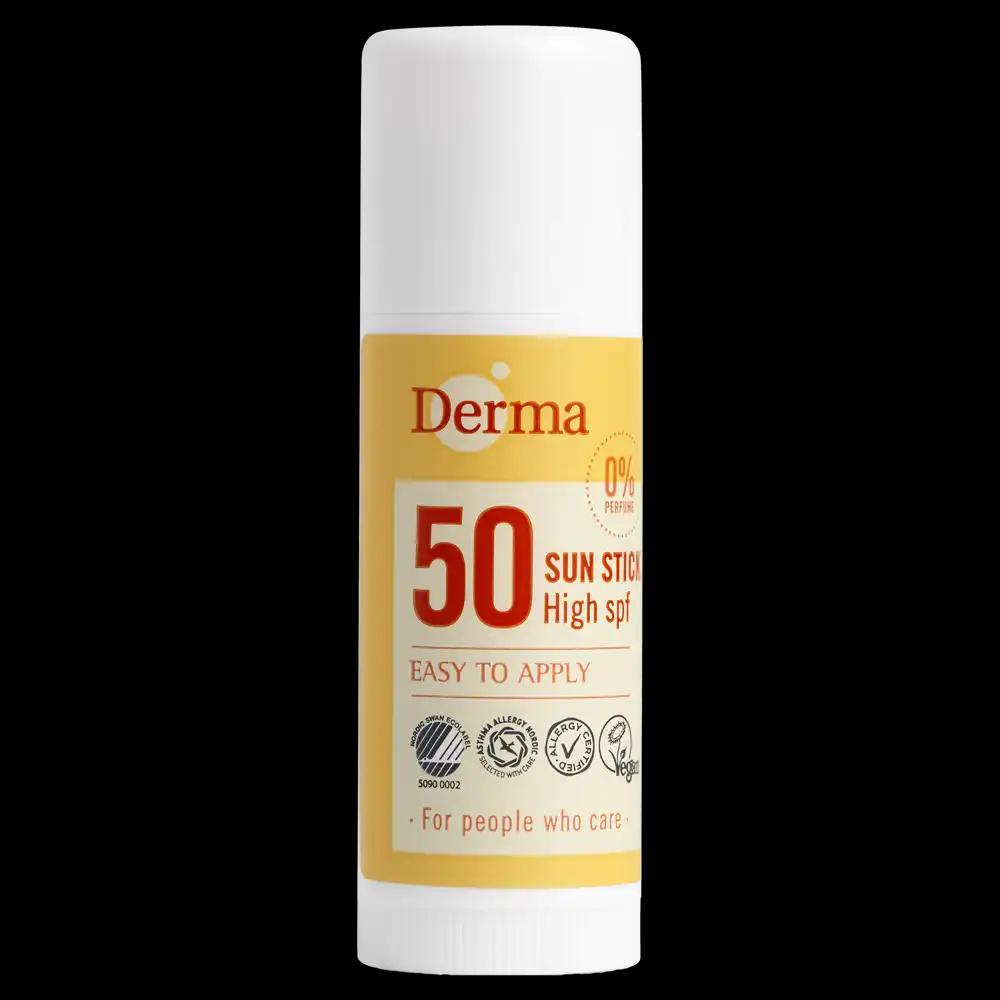 Derma Sun sztyft przeciwsłoneczny z filtrem SPF50, 15 ml