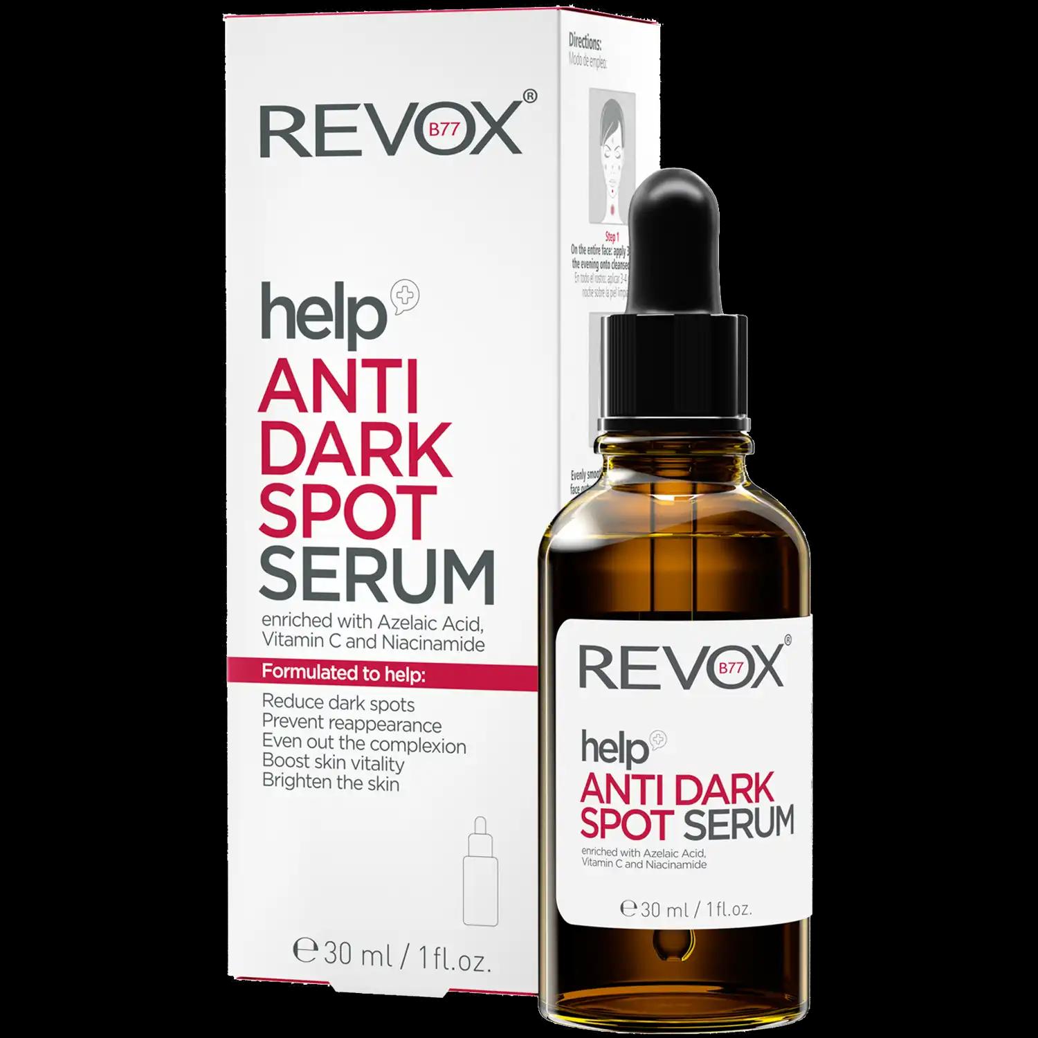 Revox Help Anti Dark Spot serum przeciw przebarwieniom oraz plamom do twarzy, 30 ml