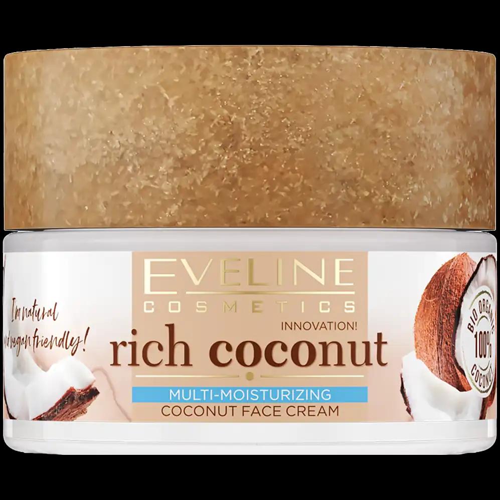 Eveline Cosmetics Rich Coconut kokosowy krem nawilżający do twarzy, 50 ml