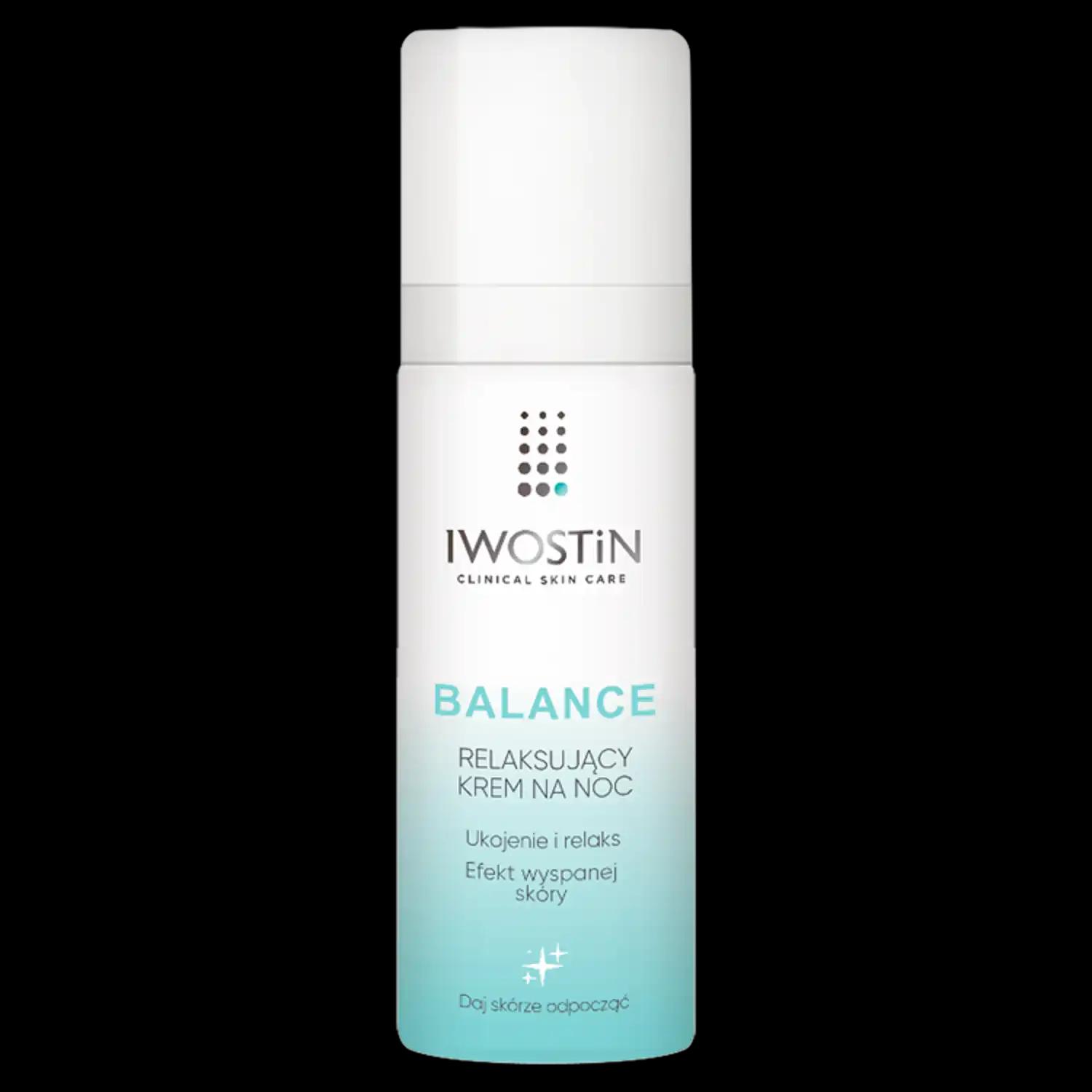 Iwostin Balance relaksujący krem do twarzy na noc, 50 ml