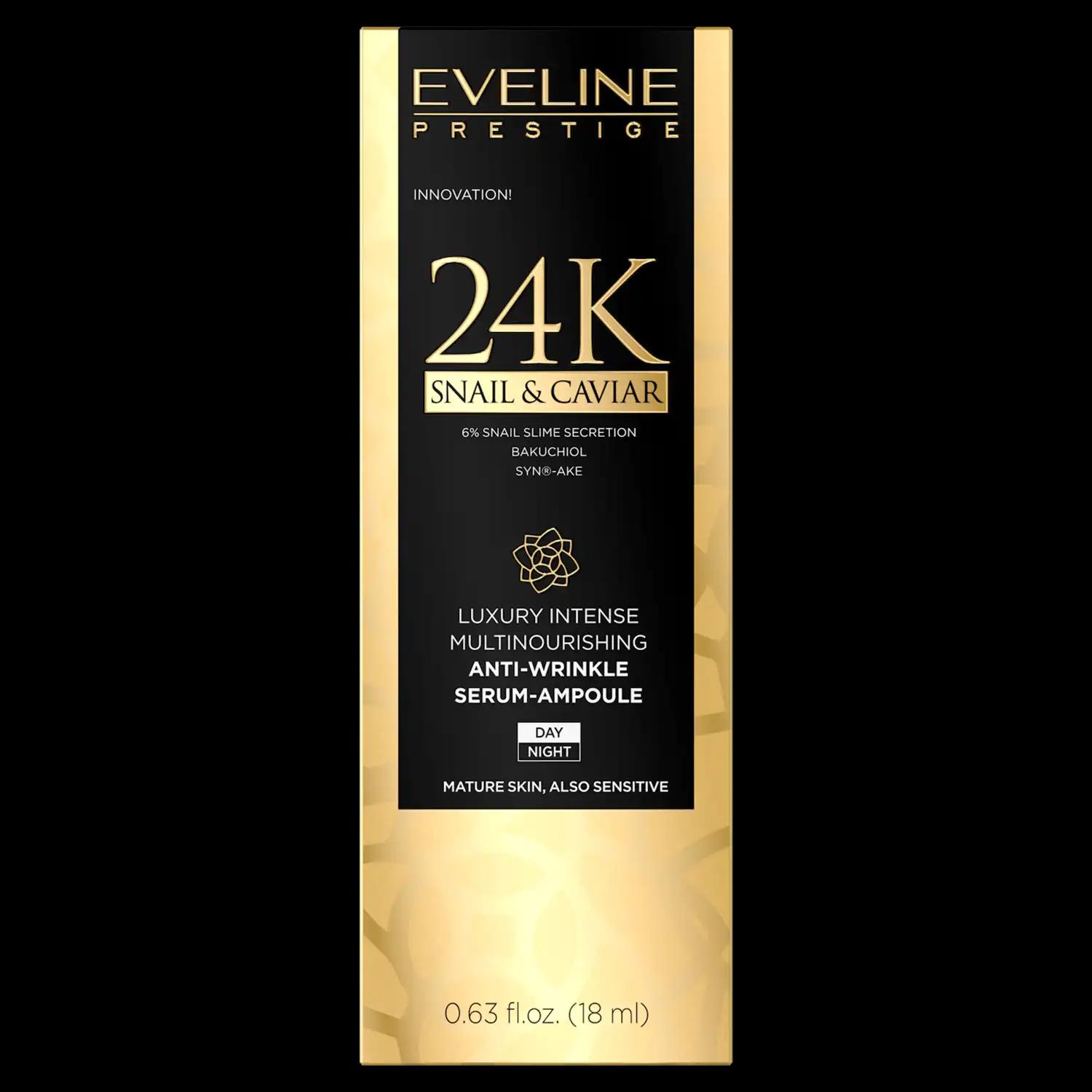 Eveline Cosmetics Prestige 24K przeciwzmarszczkowe serum do twarzy, 18 ml