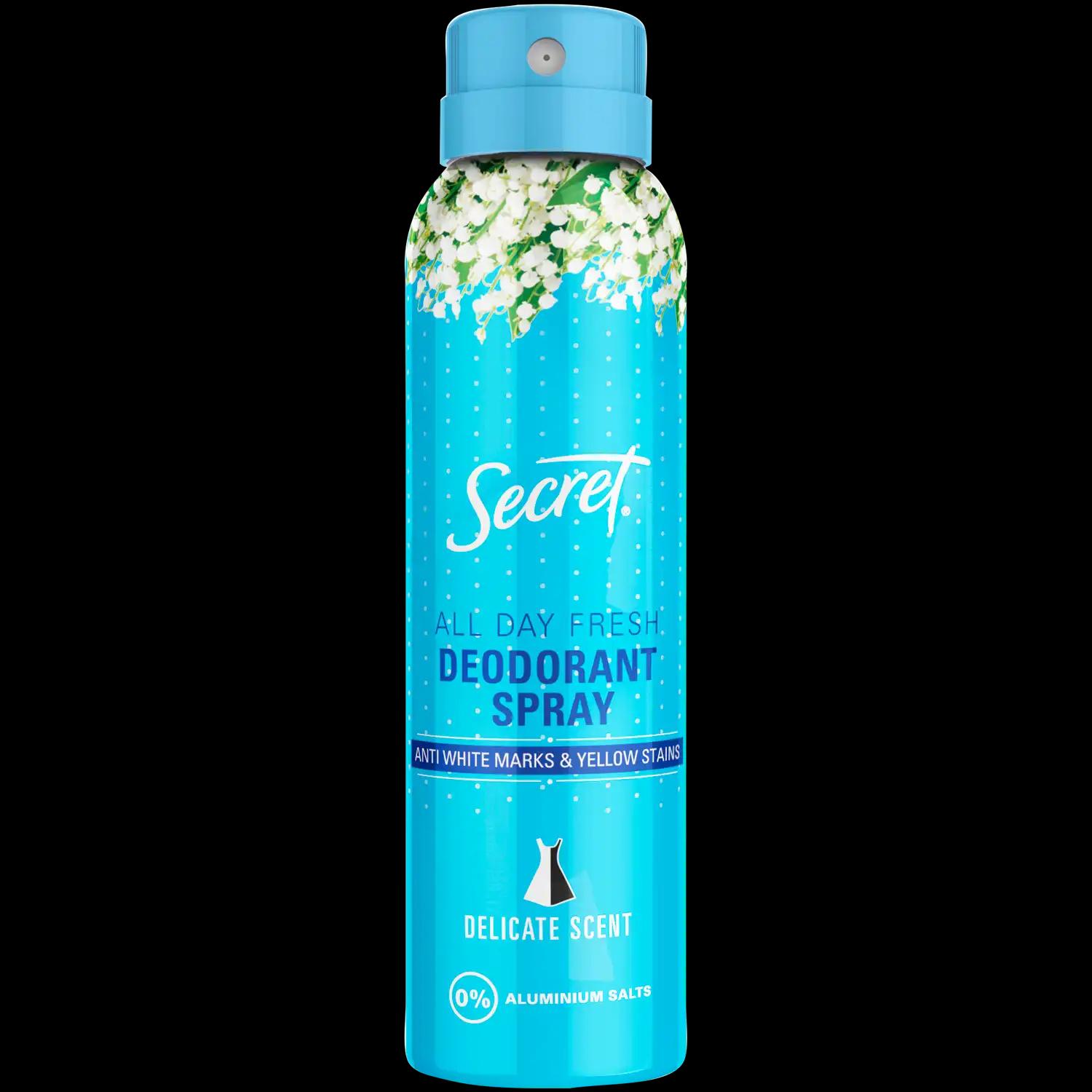 Secret Cosmetics Delicate antyperspirant w sprayu damski, 150 ml