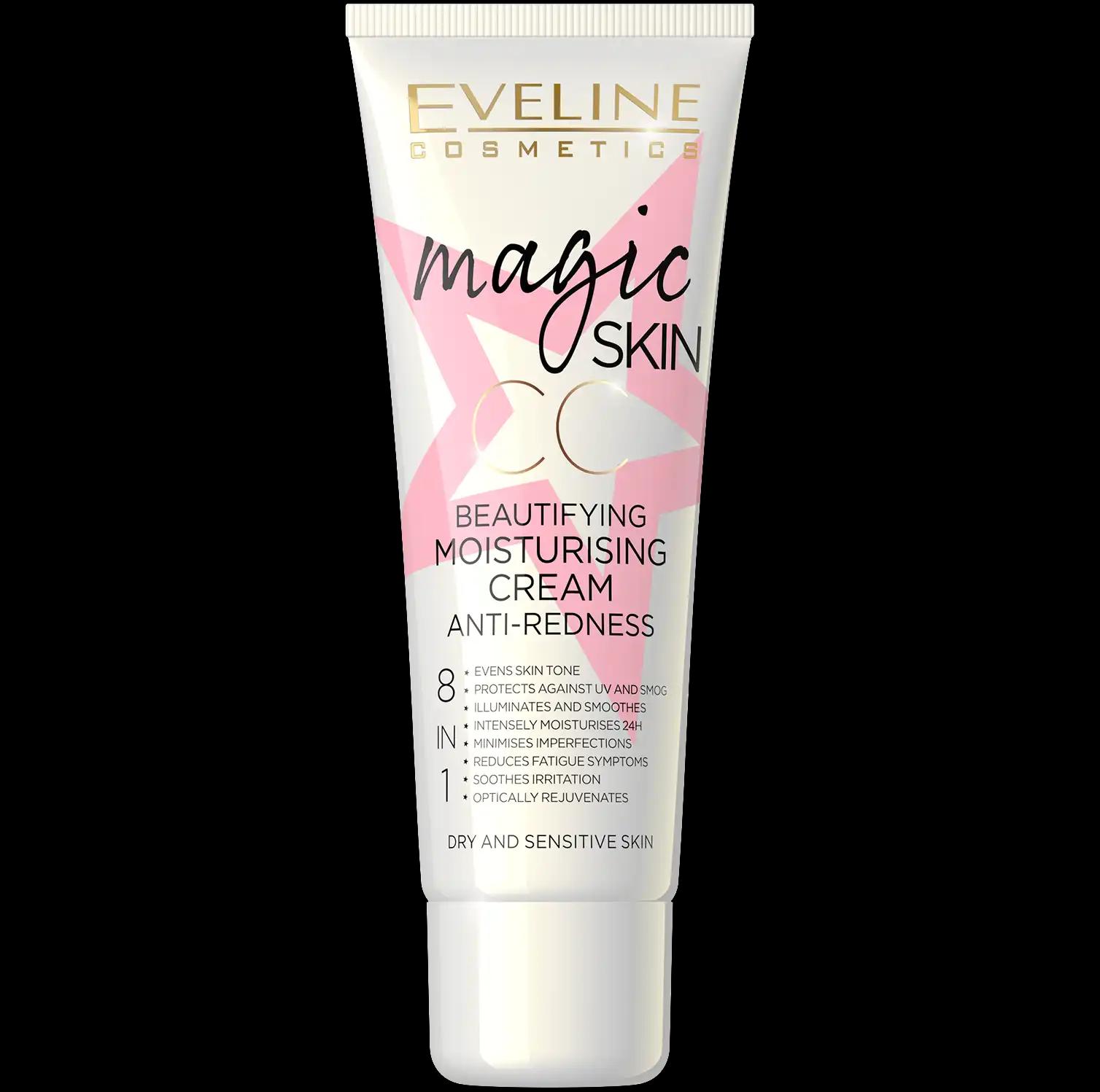 Eveline Cosmetics Magic Skin CC nawilżający krem CC na zaczerwienienia, 50 ml