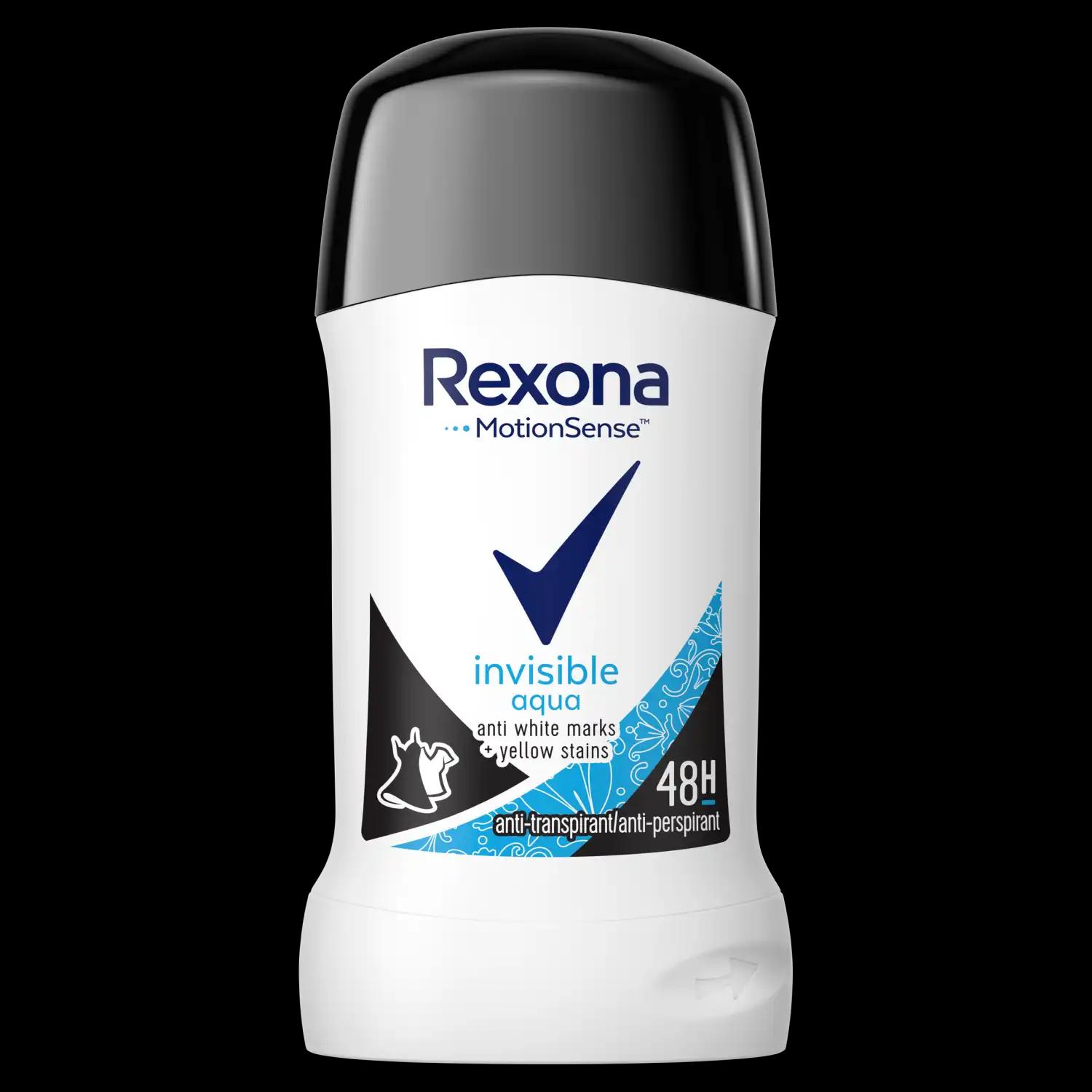 Rexona Invisible antyperspirant damski w sztyfcie, 40 ml