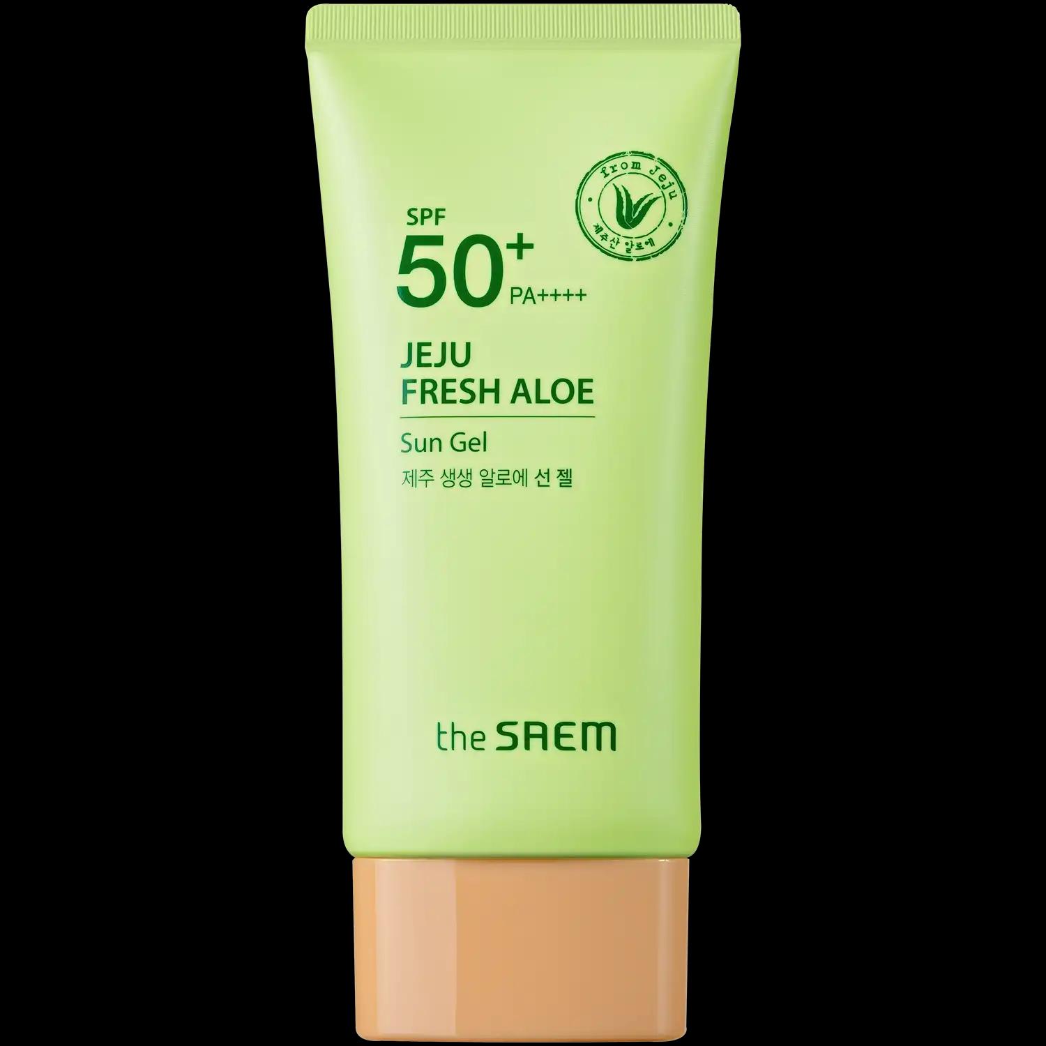 The Saem Jeju Fresh Aloe krem do twarzy z filtrem SPF50+, 50 g