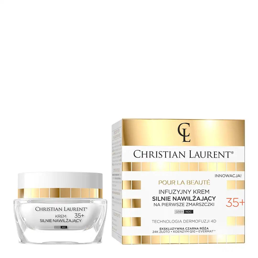 Christian Laurent Pour La Beaute 24K infuzyjny krem do twarzy silnie nawilżający na pierwsze zmarszczki 35+, 50 ml