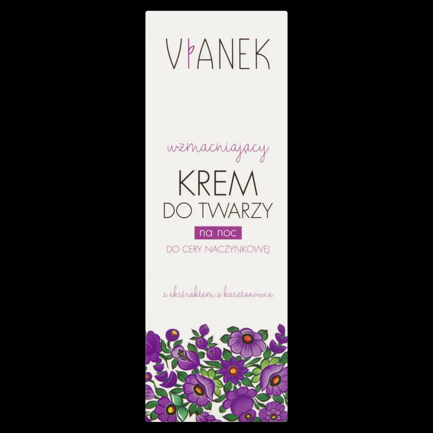 Vianek wzmacniający krem do twarzy na noc, 50 ml