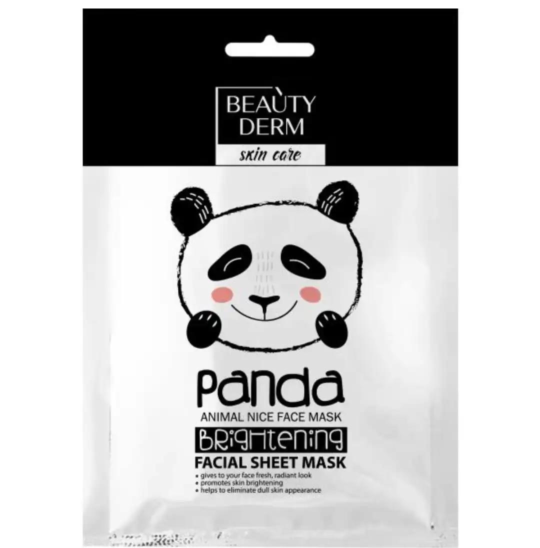 Beauty Derm BEAUTY DERM skin care Відбілююча тканинна маска для обличчя Animal Panda 25mh