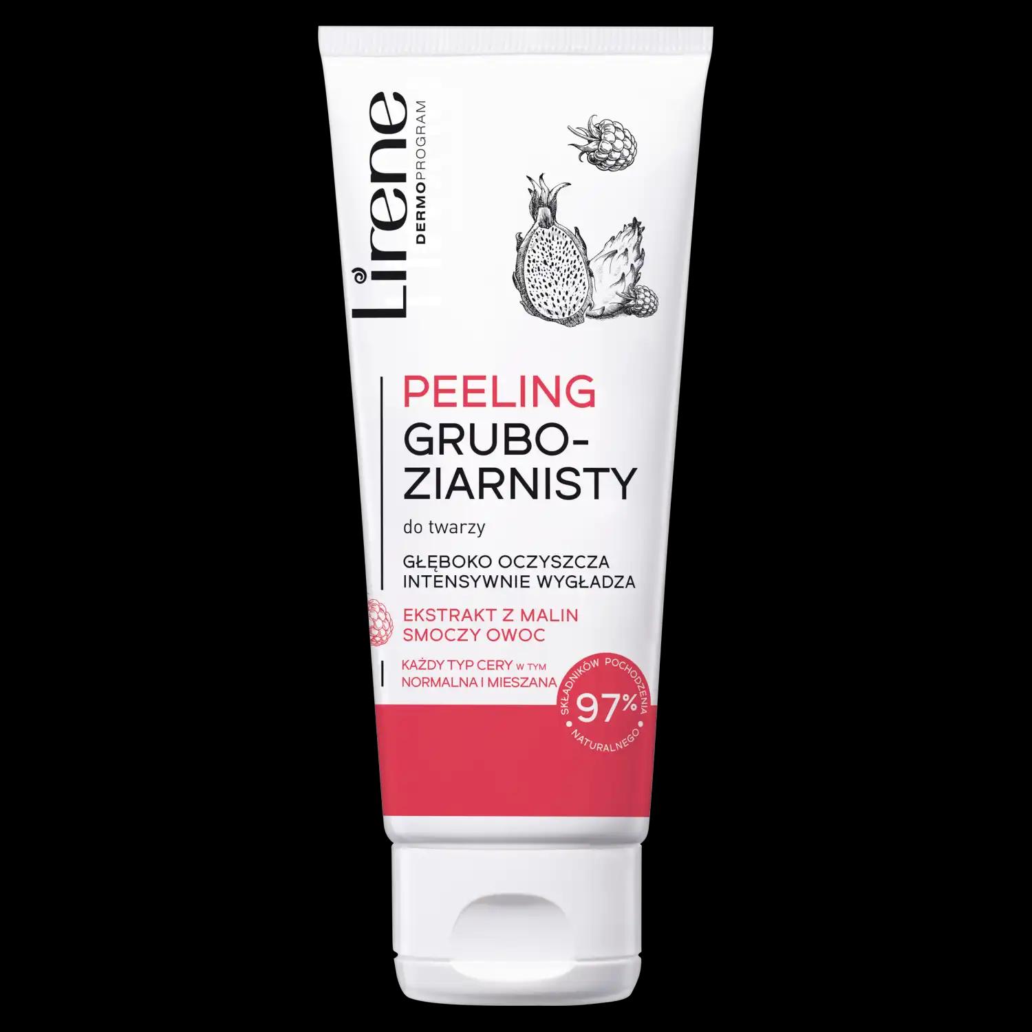 Lirene Smoczy Owoc gruboziarnisty peeling do twarzy, 75 ml