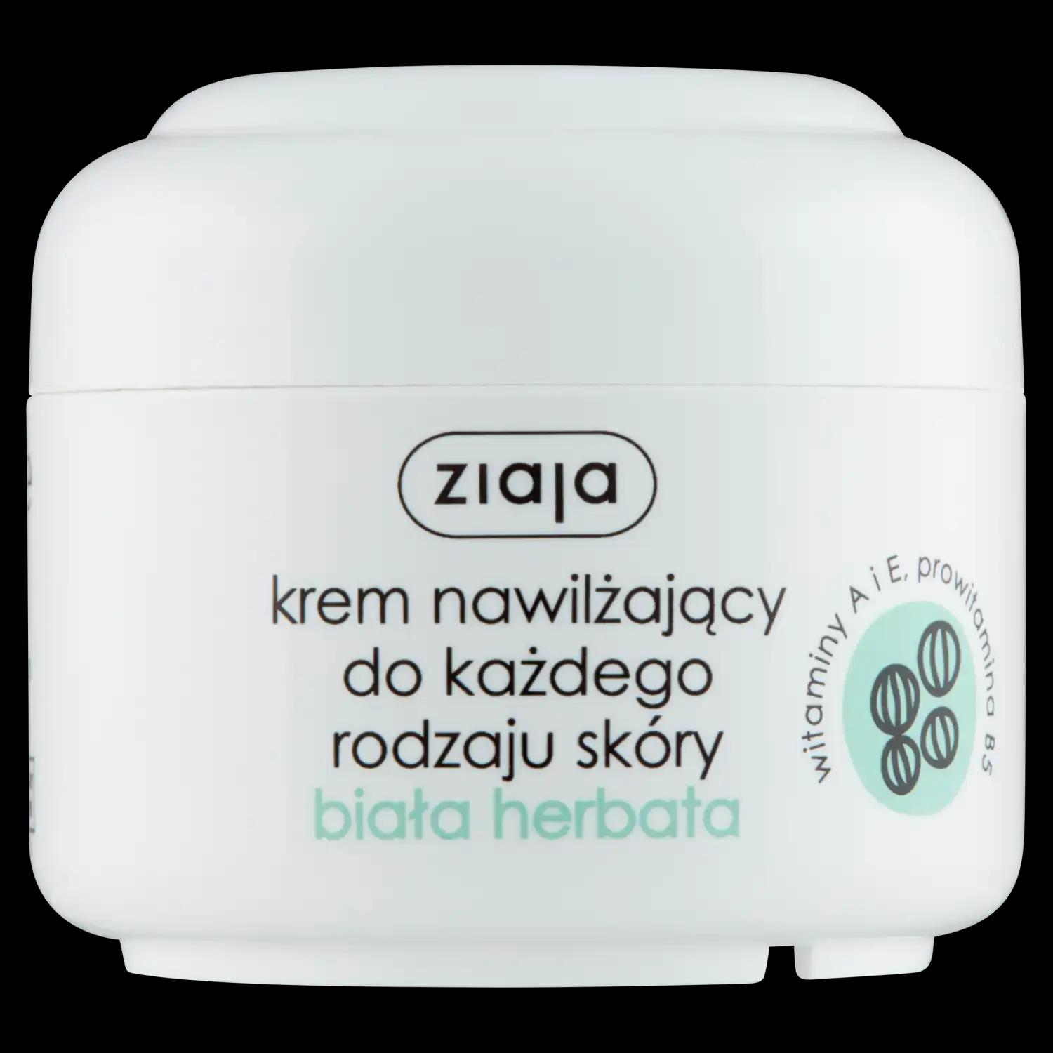 Ziaja Biała Herbata nawilżający krem do każdego rodzaju skóry, 50 ml