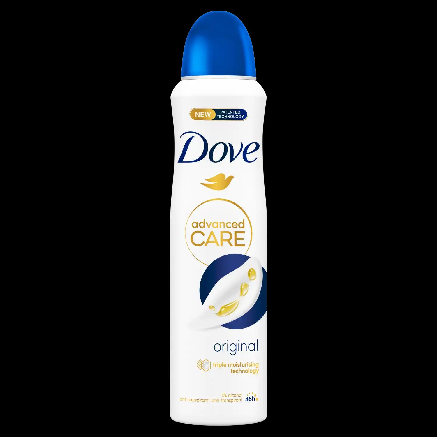 Dove Advanced Care Original antyperspirant w sprayu damski, 150 ml