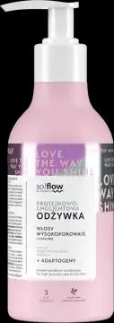 So!Flow SO!FLOW proteinowo-emolientowa do włosów wysokoporowatych i łamliwych 400 ml