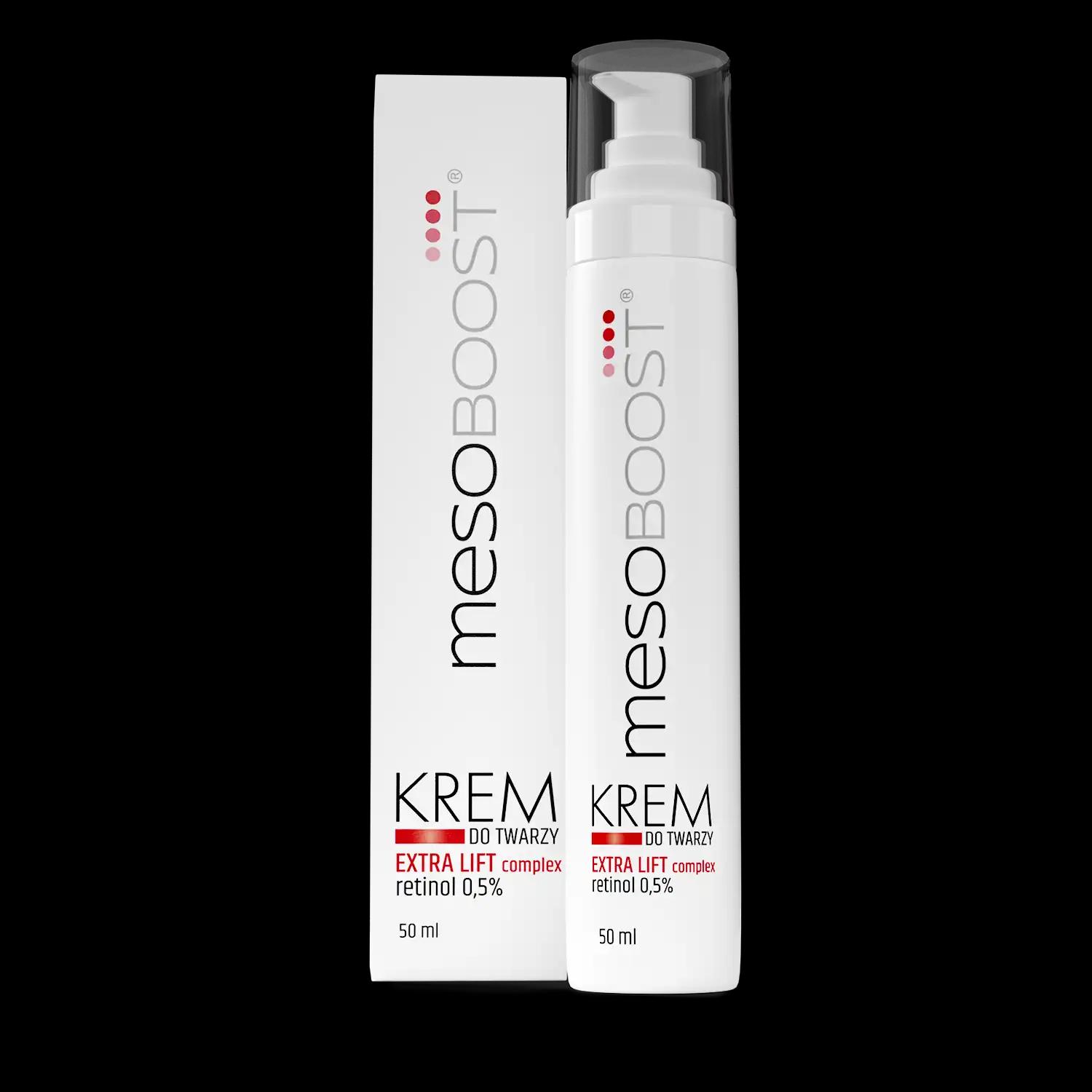 Mesoboost Extra lift complex retinol Forte krem do twarzy z 0,5% retinolem, 50 ml