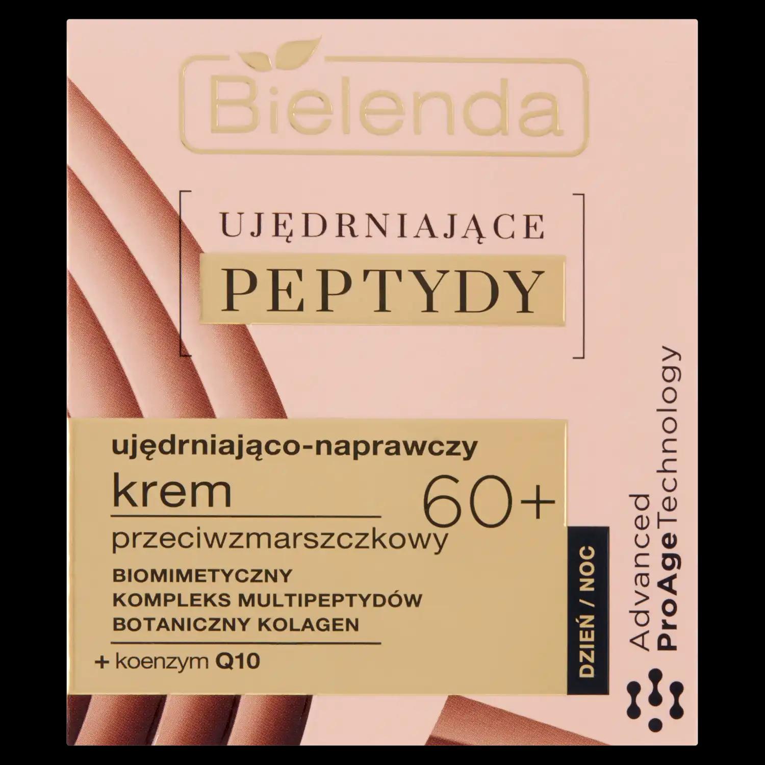 Bielenda Ujędrniające Peptydy ujędrniająco-naprawczy krem przeciwzmarszczkowy do twarzy 60+, 50 ml