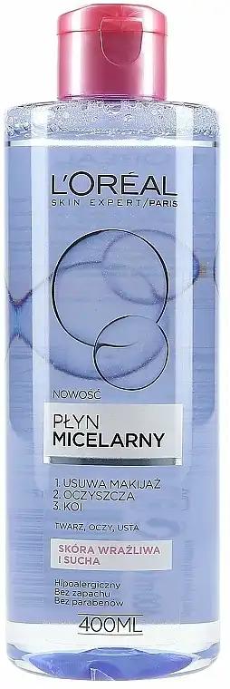 L'Oreal Paris Płyn micelarny do skóry wrażliwej i suchej, Skin Expert Micellar Water