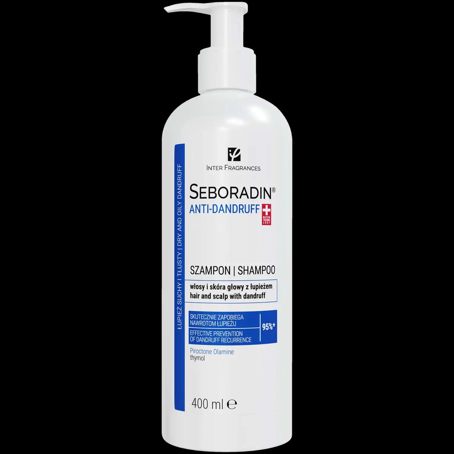 Seboradin Anti-Dandruff przeciwłupieżowy do włosów, 400 ml