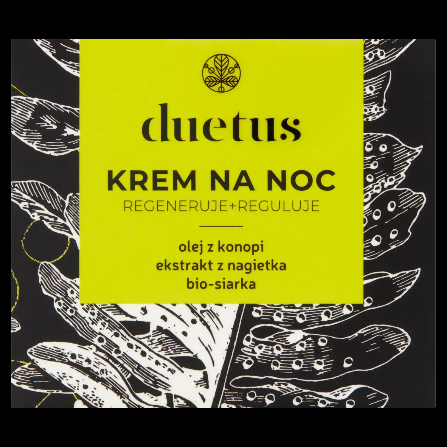 Duetus krem na noc do twarzy, 50 ml