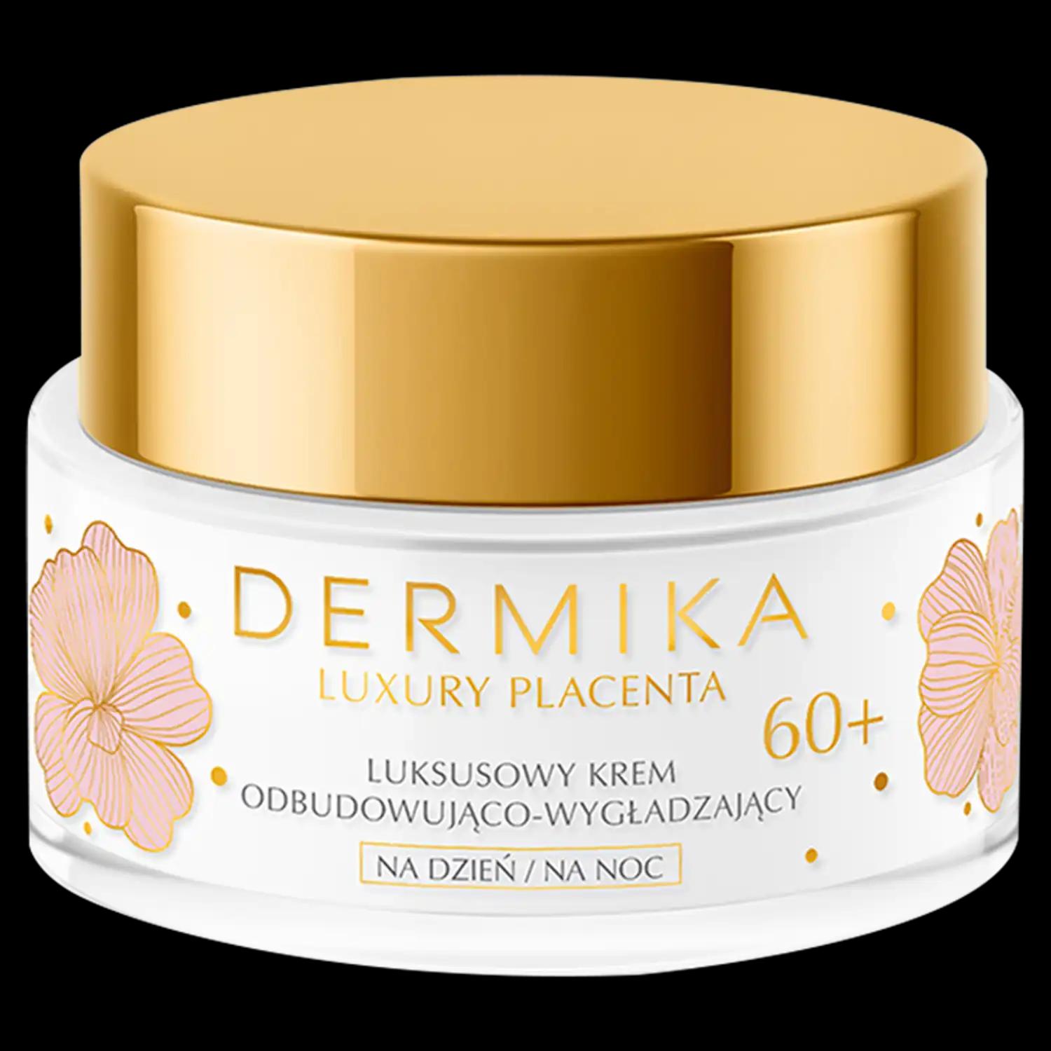 Dermika Luxury Placenta wygładzający krem do twarzy 60+, 50 ml