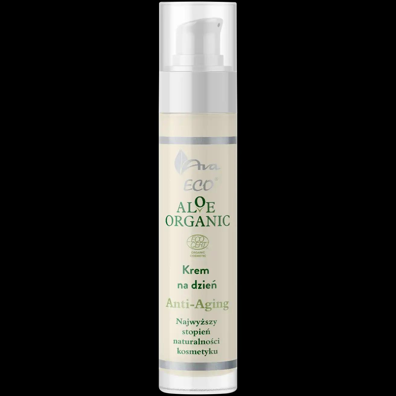 AVA Laboratorium Aloe Organic krem do twarzy na dzień anti-ageing, 50 ml