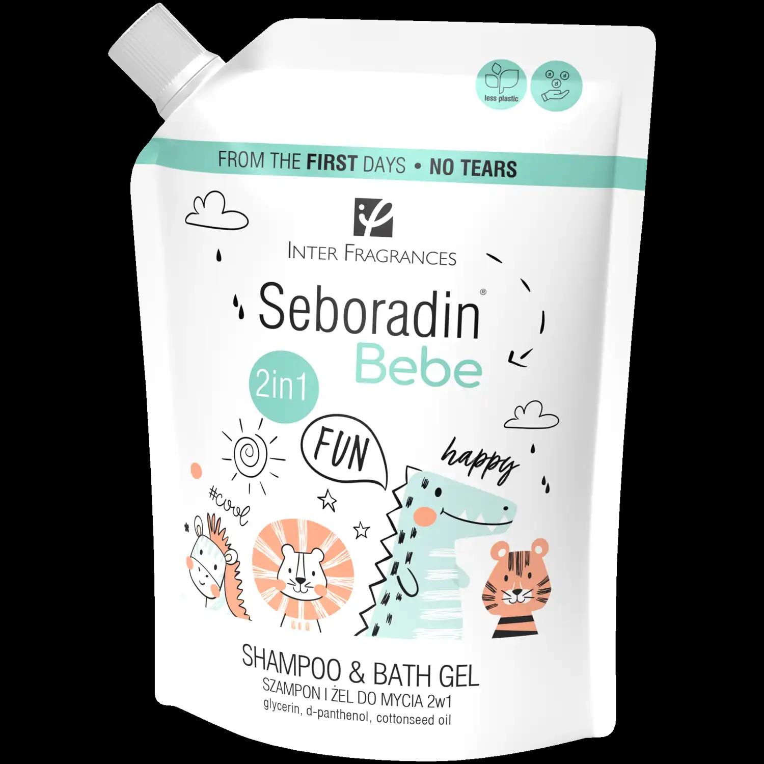 Seboradin Bebe -żel 2w1 dla dzieci - zapas, 500 ml