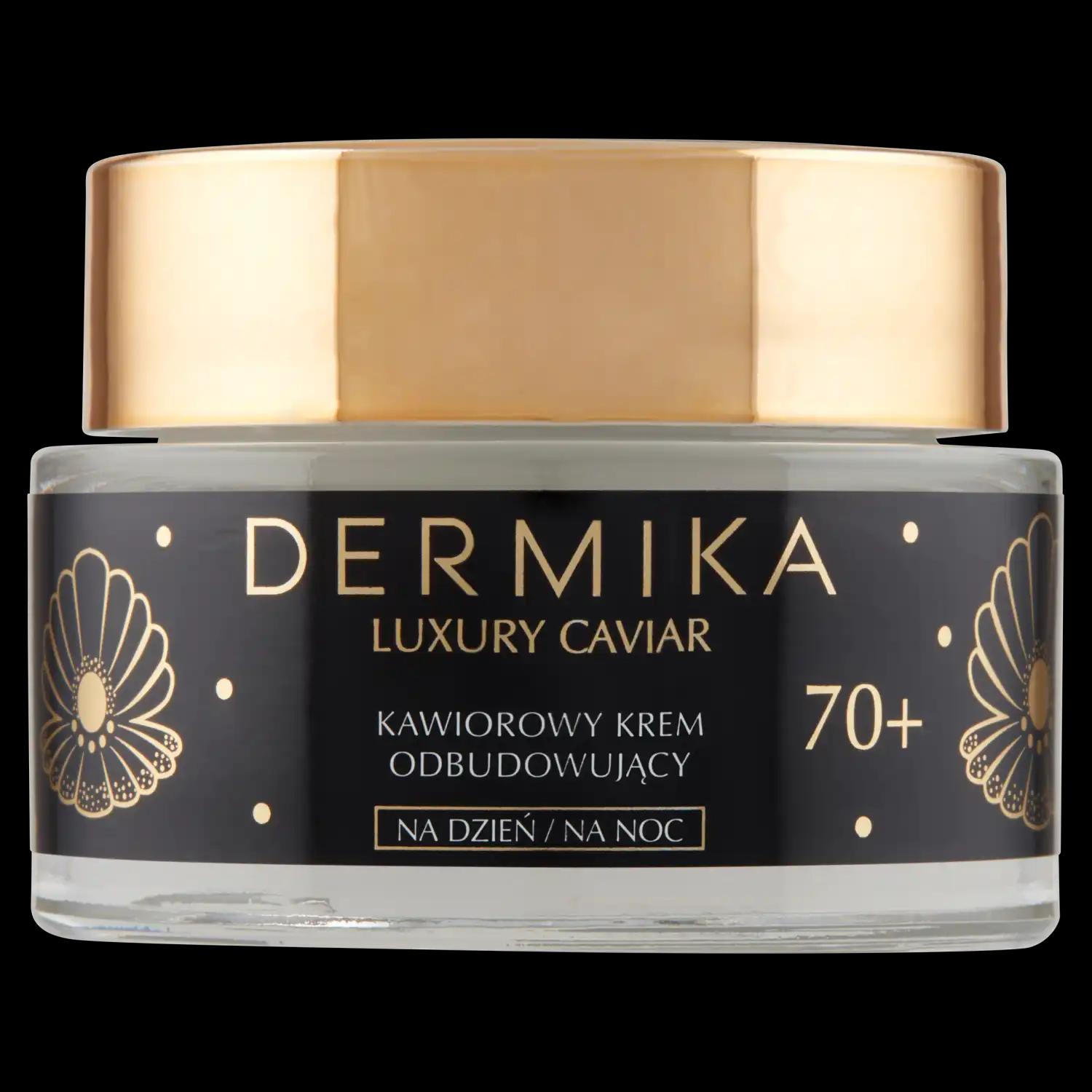 Dermika Luxury Caviar odbudowujący krem do twarzy 70+ na dzień i noc, 50 ml