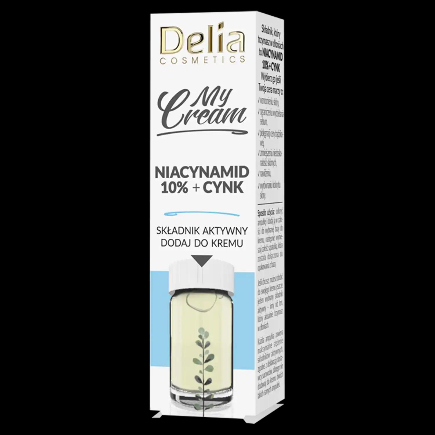 Delia My Cream ampułka niacynamid 10% + cynk do twarzy, 5 ml