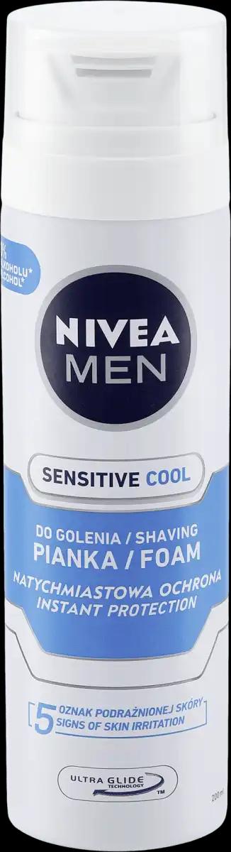 Nivea Chłodząca pianka do golenia Sensitive, 200 ml