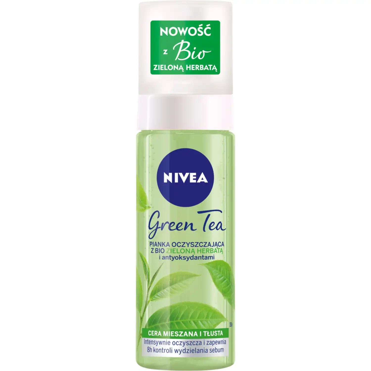 Nivea Green Tea pianka oczyszczająca do mycia twarzy, 150 ml