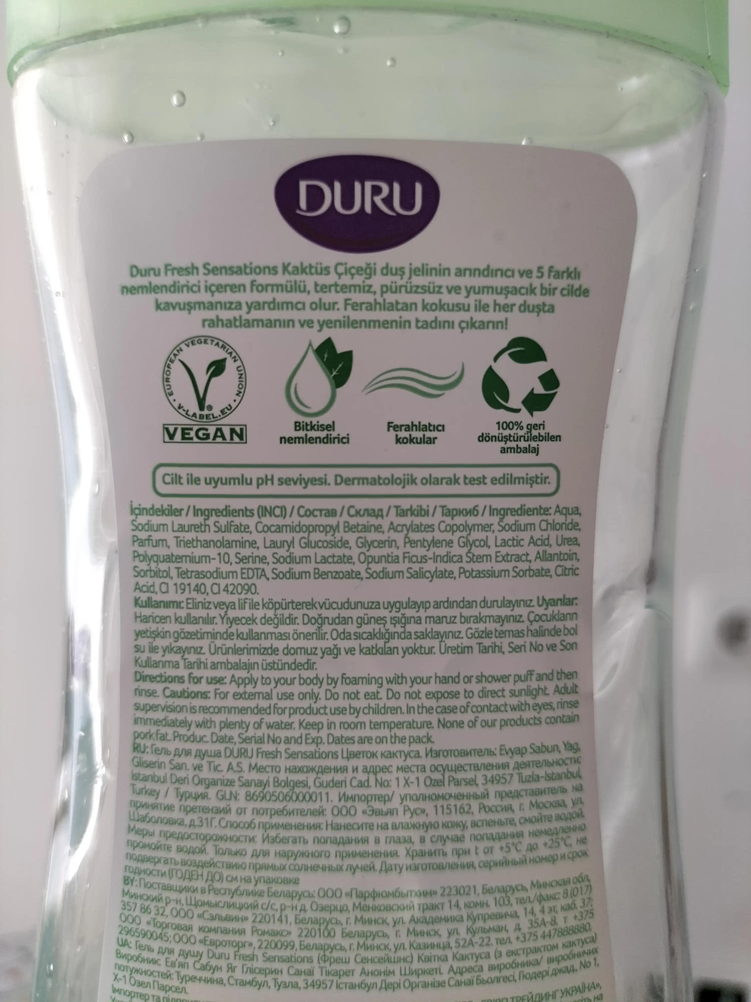 Duru Kaktüs Çiçeği Duş Jeli