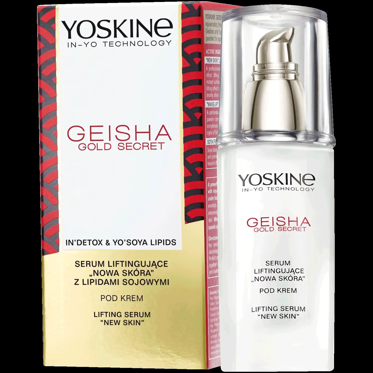 Yoskine Geisha Gold Secret liftingujące serum do twarzy, 30 ml