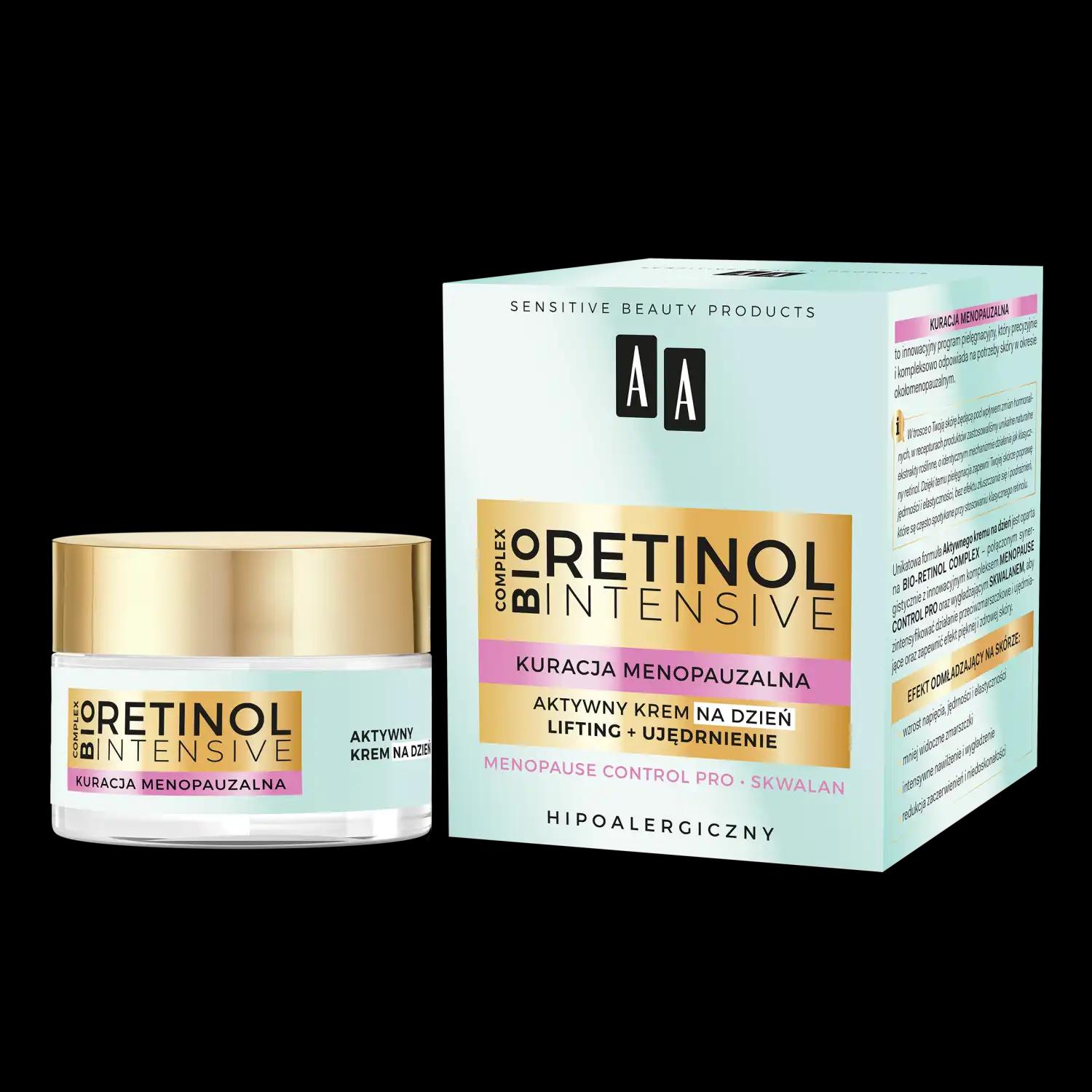 AA Retinol Intensive aktywny krem-kuracja menopauzalna na dzień, 50 ml