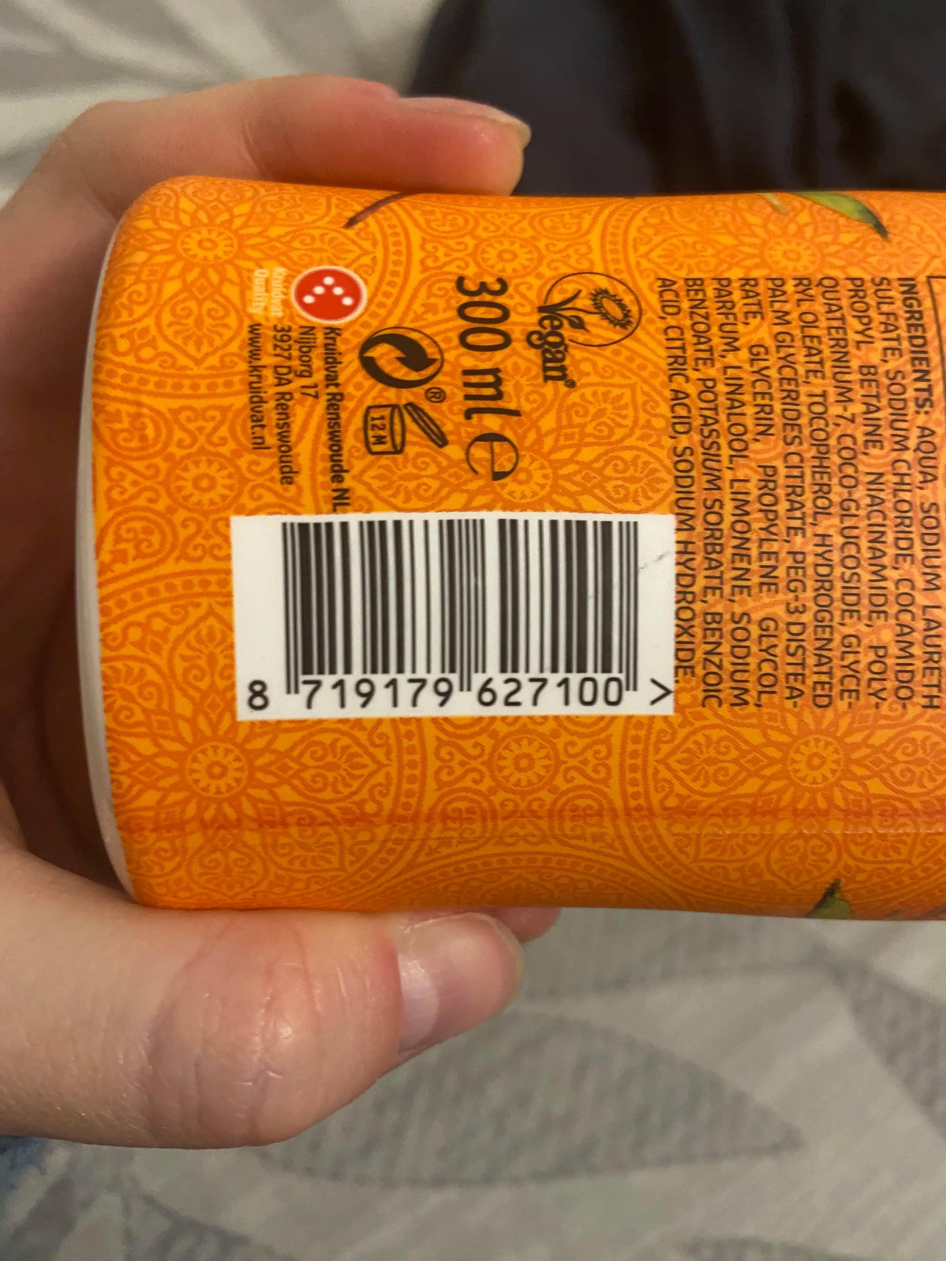 Kruidvat crème douche orange blossom & cederwood