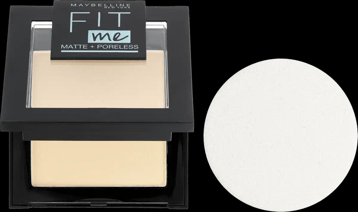 Maybelline Fit Me Matte+Poreless puder matujący 110 Porcelain, 9 g