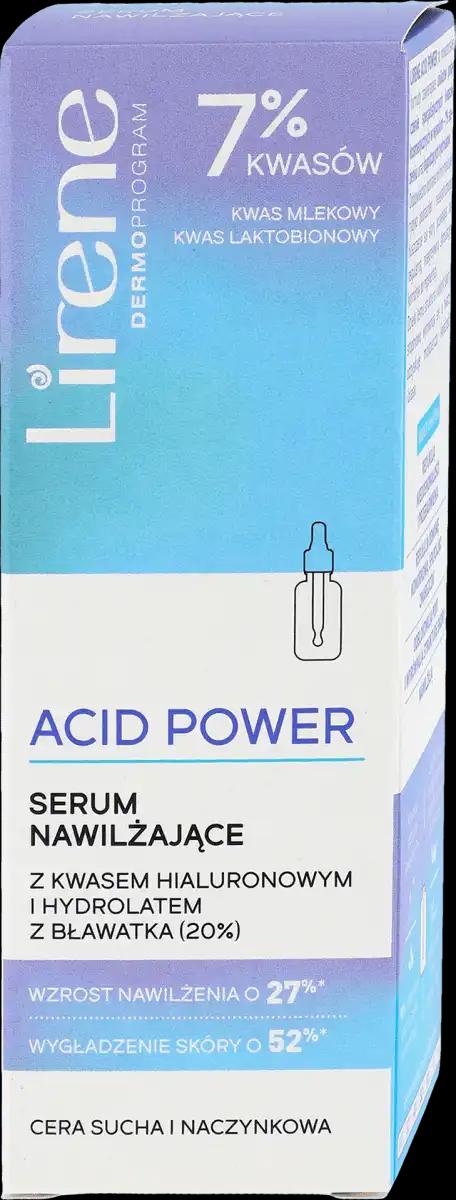 Lirene ACID POWER Serum nawilżające dla cery suchej i naczynkowej, 30 ml