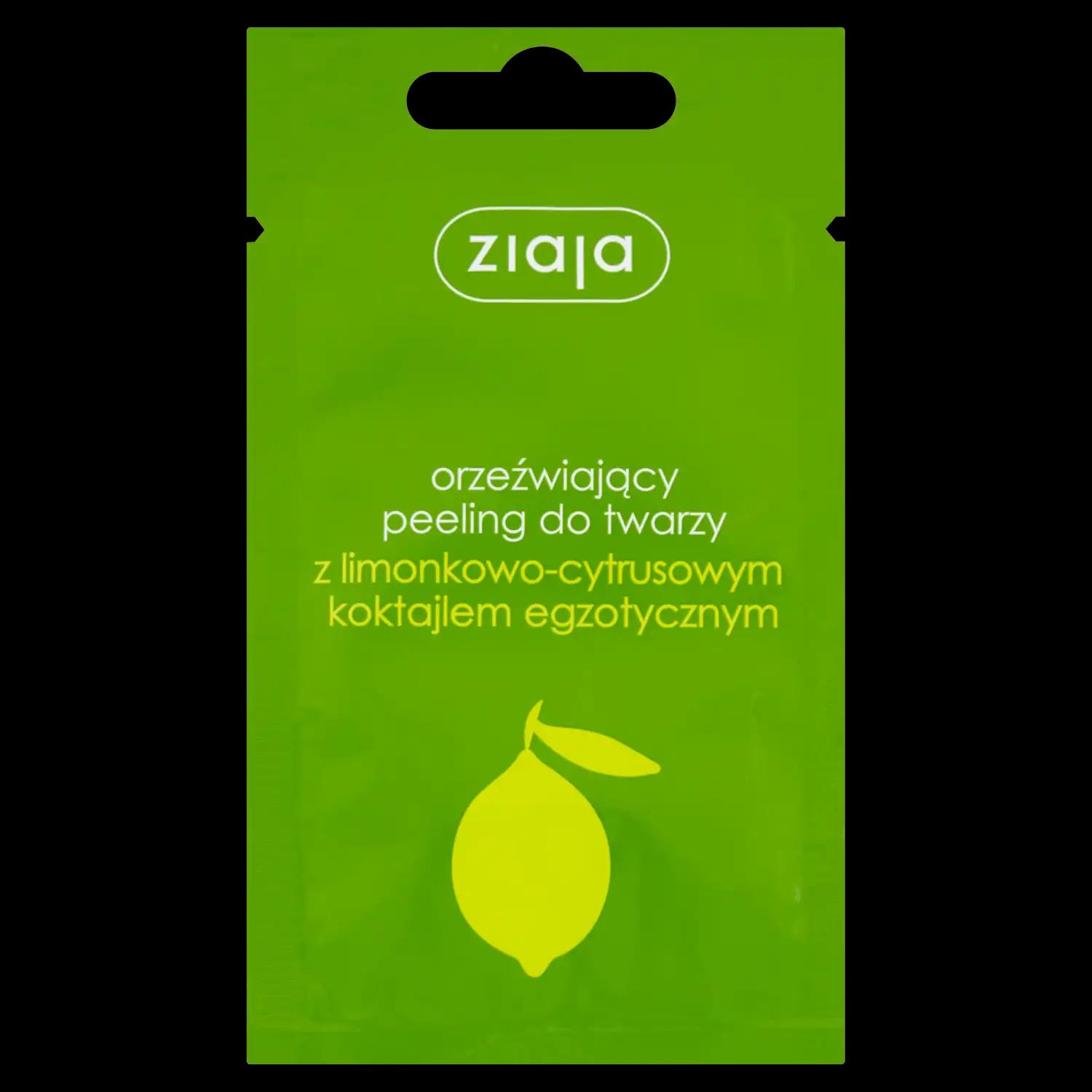 Ziaja orzeźwiający peeling do twarzy, 7 ml